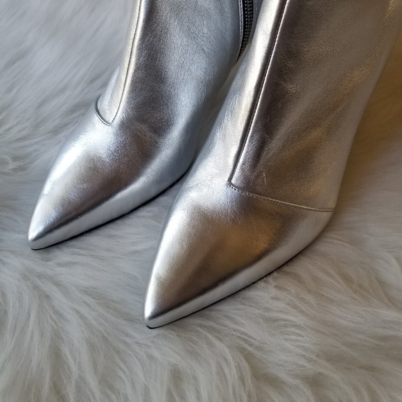 NEW Rag & Bone Beha Bootie Metallic Silver 8 & 9 - Picture 3 of 8